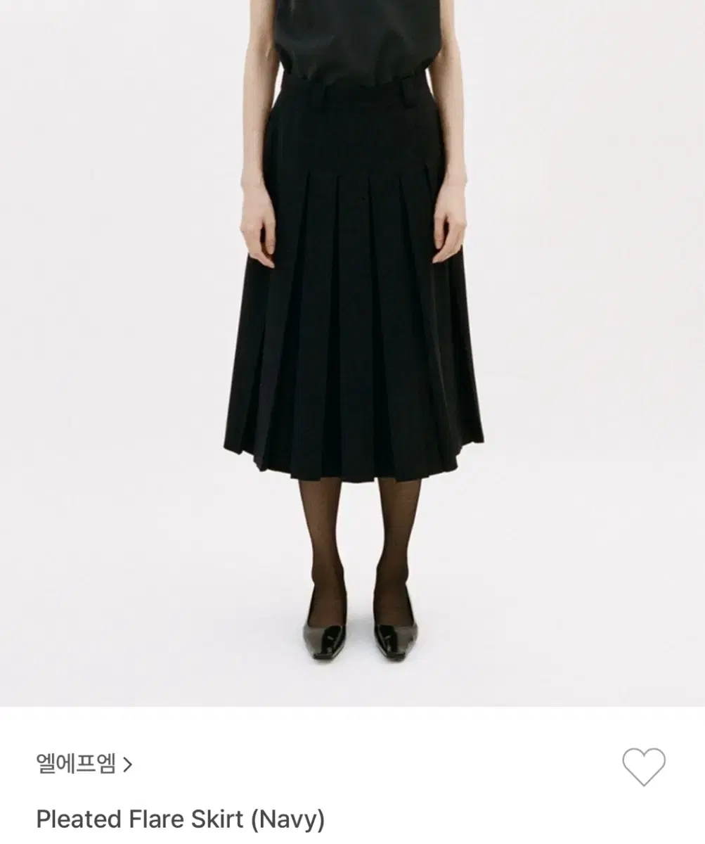 엘에프엠 플리츠 스커트 lfm Pleated Flare Skirt