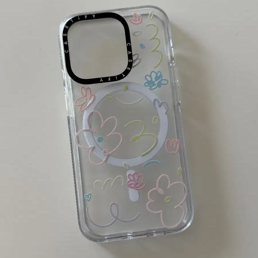 케이스티파이 아이폰 15pro Transparent Flowers