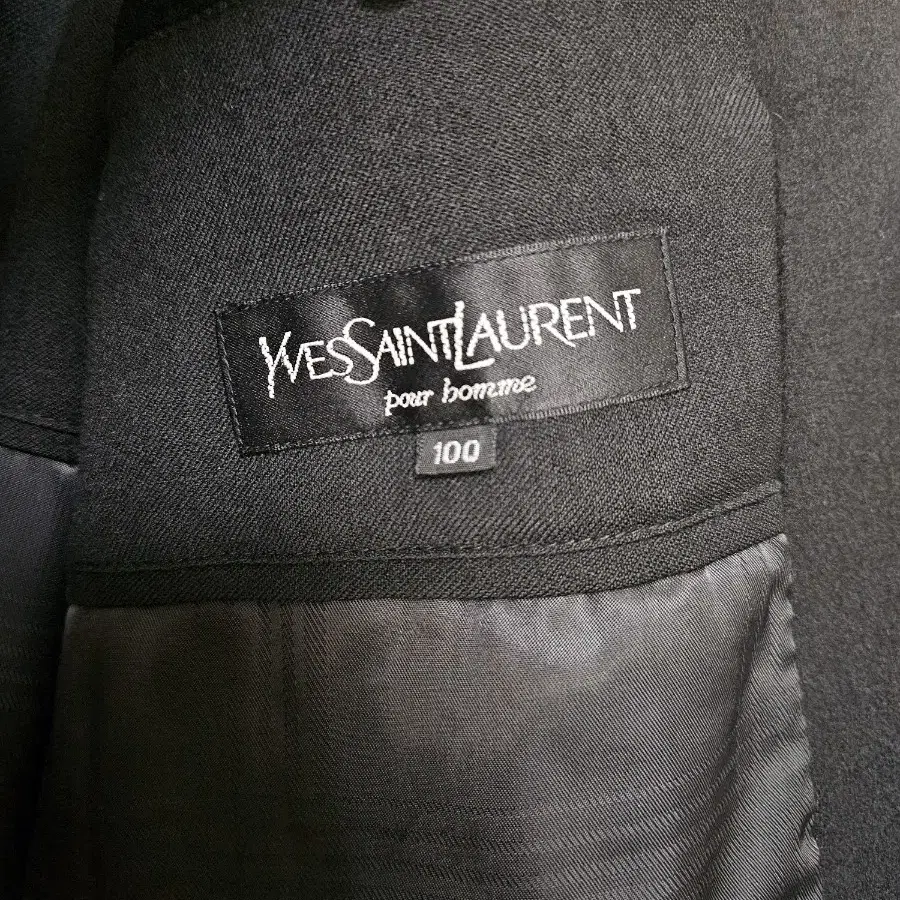 YSL 입생로랑 캐시미어 블랜디드 더블버튼 남성 코트