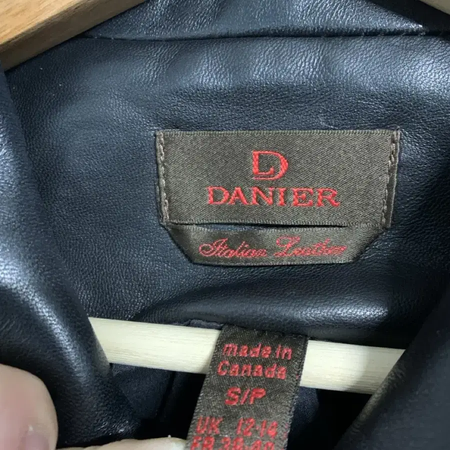 [S]90s 캐나다산 Danier 여성 양가죽 미들 라이더 자켓