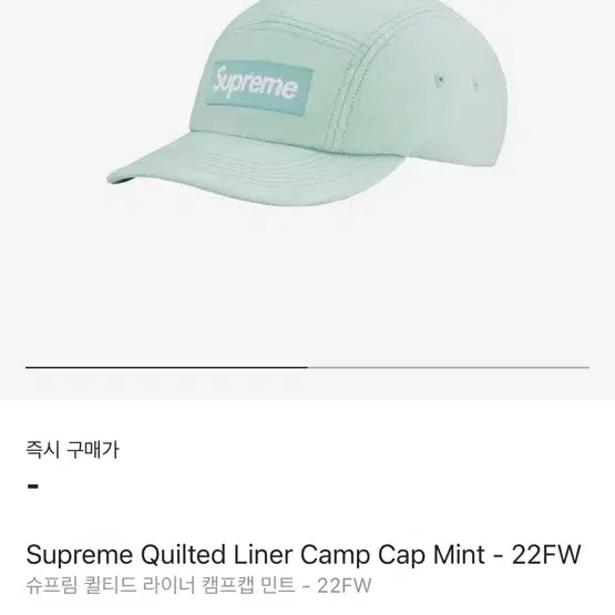 슈프림 캡프캡 supreme campcap 민트