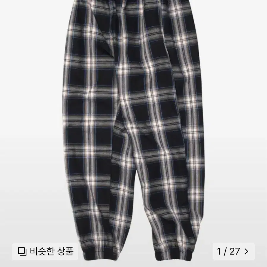 엘리오티Comfortable Check Jogger Pants_Black