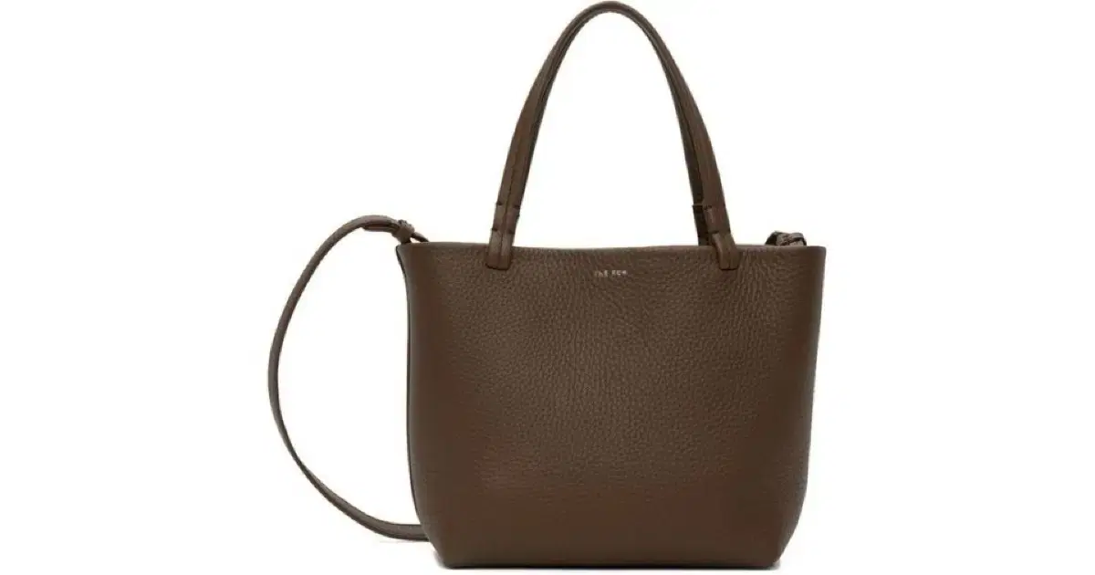 더로우 Small Park Tote 그레인 가죽 백 엘리펀트