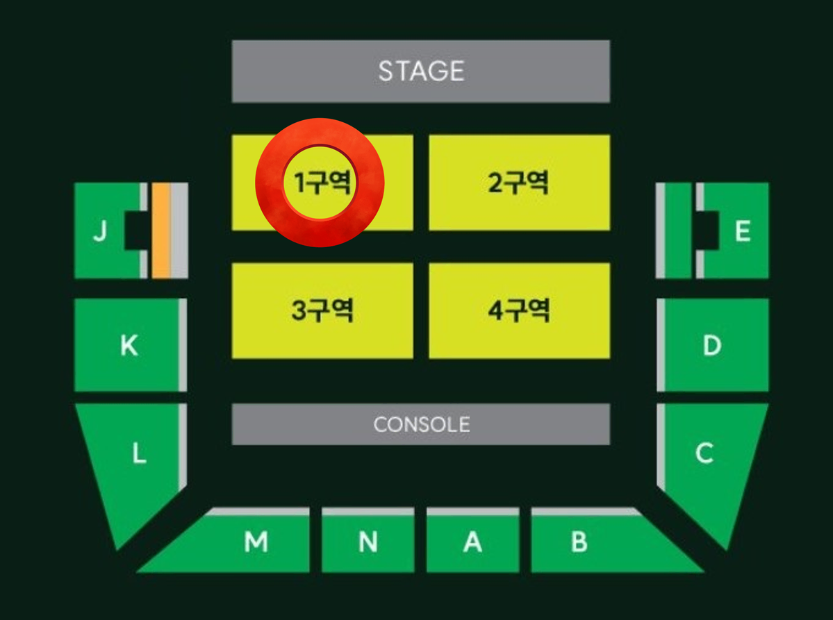 [토요일] 미세스 그린 애플 MGA 스탠딩 1구역 9N번대 1석 양도