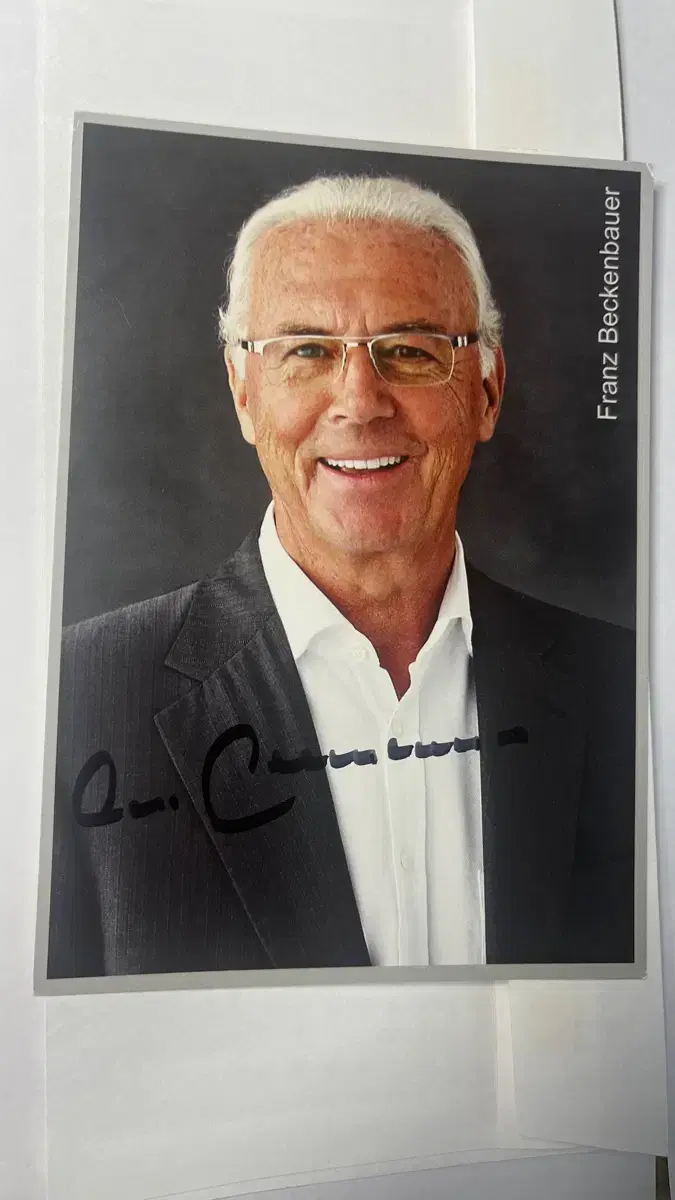 뮌헨 베켄바우어 친필 싸인 팝니다 franz beckenbauer