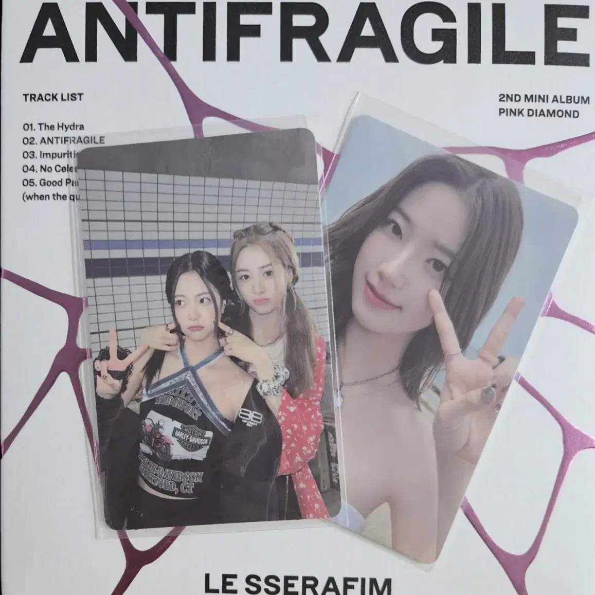 르세라핌 antifragile,unforgiven cd앨범 개봉앨범