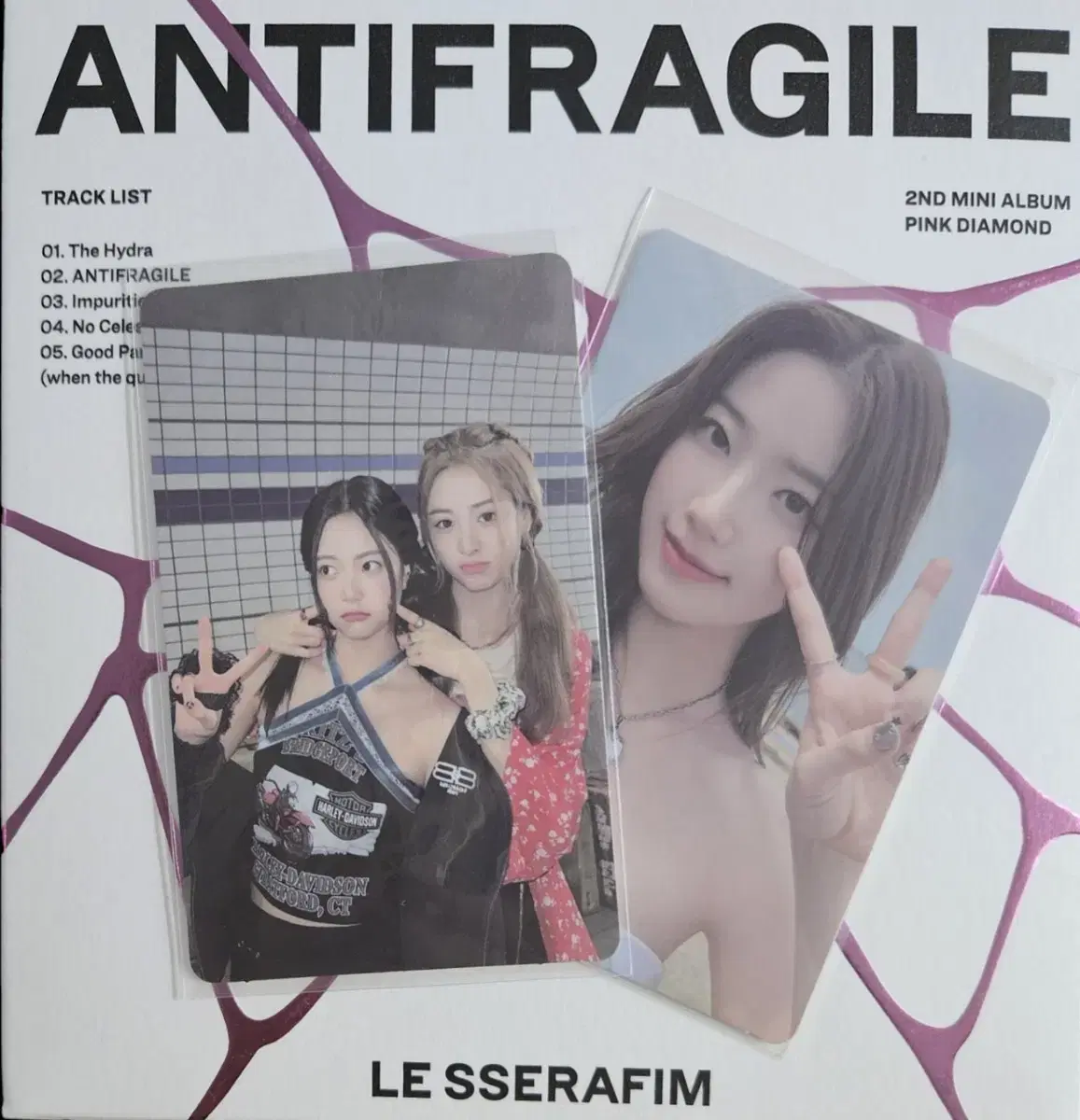 르세라핌 antifragile,unforgiven cd앨범 개봉앨범