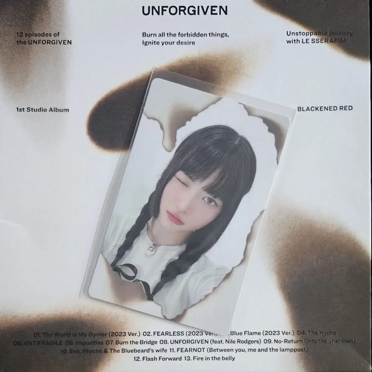 르세라핌 antifragile,unforgiven cd앨범 개봉앨범