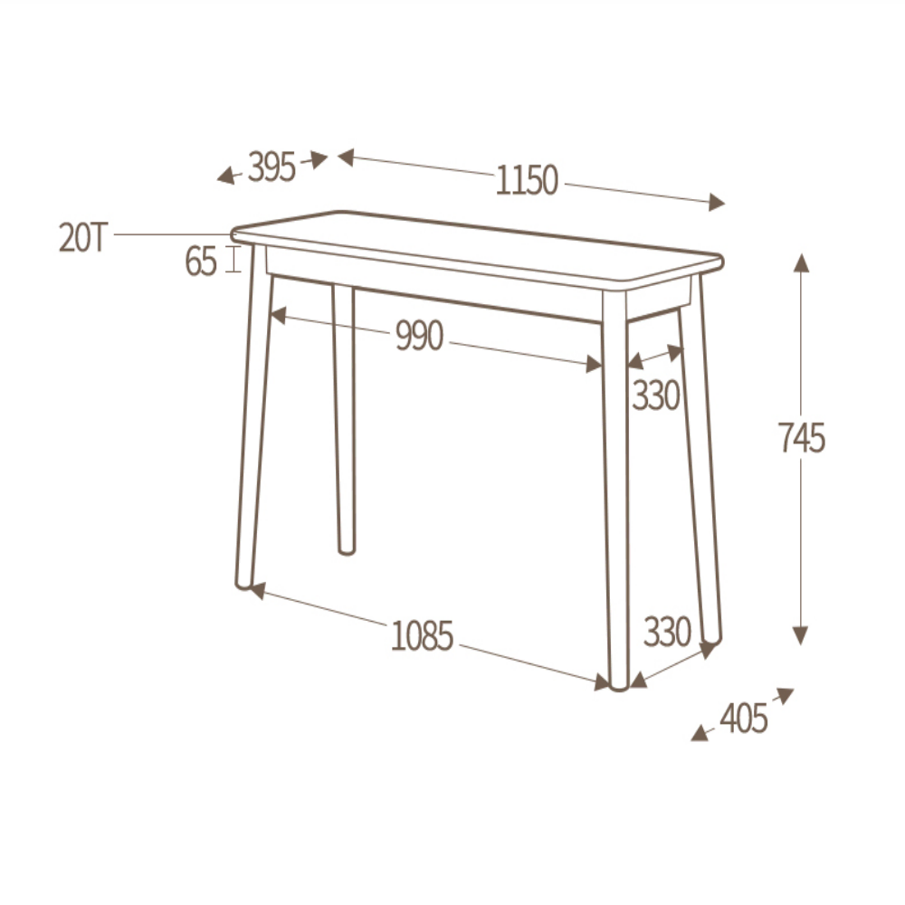 인테리어 원목 콘솔 테이블 , 컴퓨터책상, 화장대, 식탁