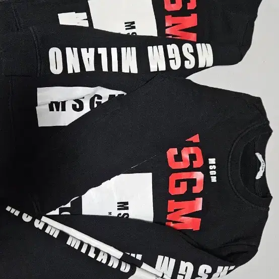 MSGM 키즈 로고 상하세트 6y