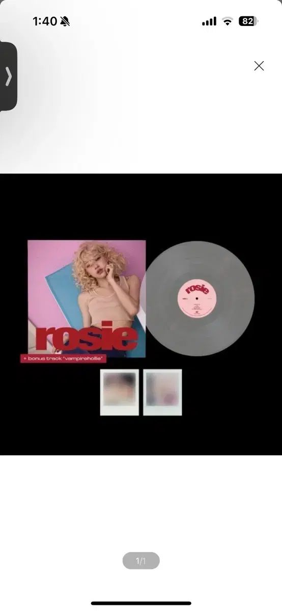 LP) 로제(ROSE) vampirehollie edition clear