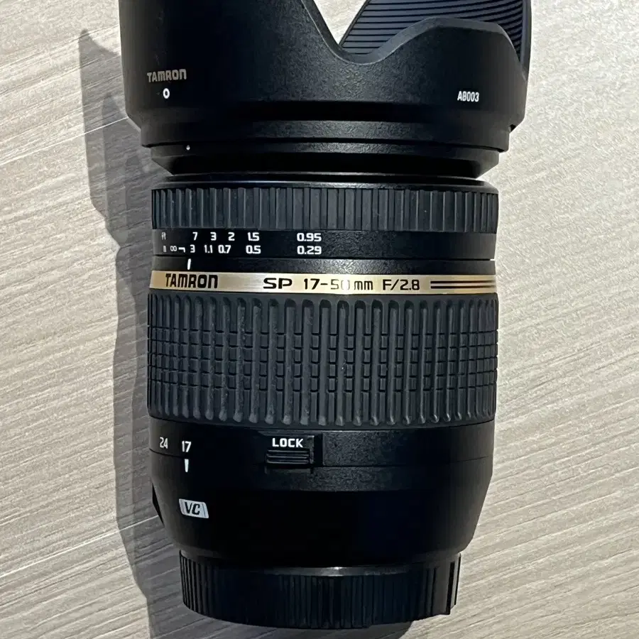 탐론 SP 17-50mm f/2.8 vc 캐논 마운트+겐코uv+후드