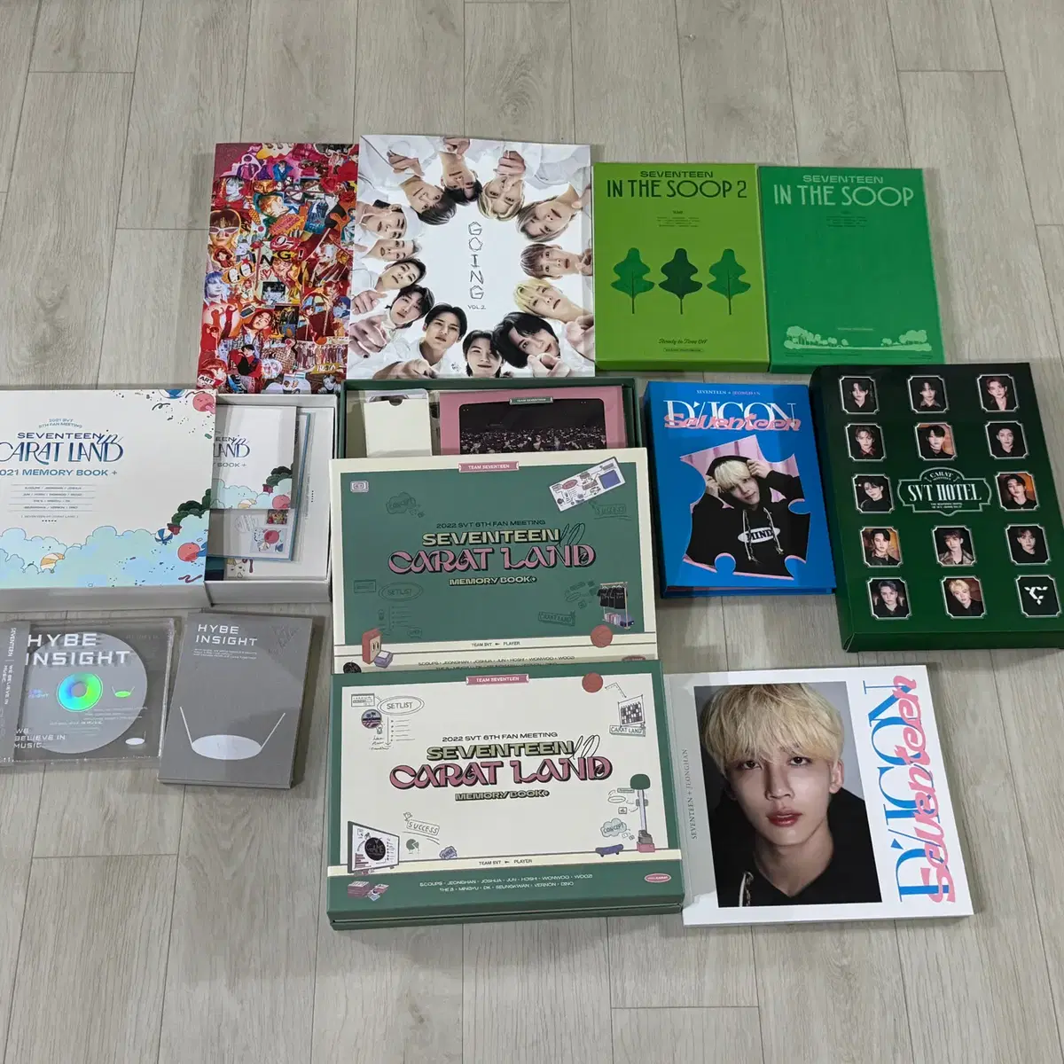 세븐틴 DVD CD 처분 고잉세븐틴 인더숲 캐럿랜드 일괄