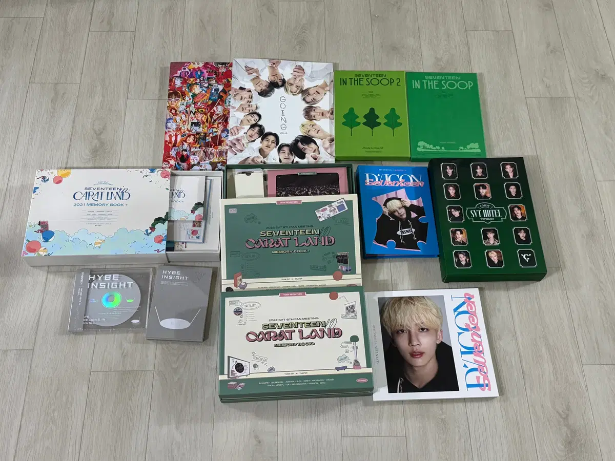 세븐틴 DVD CD 처분 고잉세븐틴 인더숲 캐럿랜드 일괄