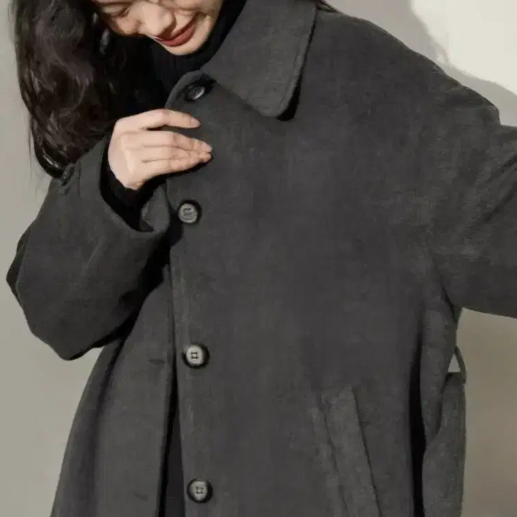 쿠오세 kuose Grey doll collar jacket 코트 판매