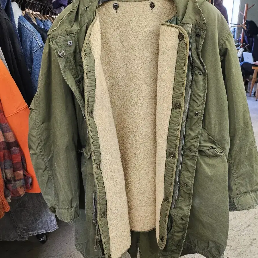 Vtg U.S Army M-1951 Fishtail Parka.