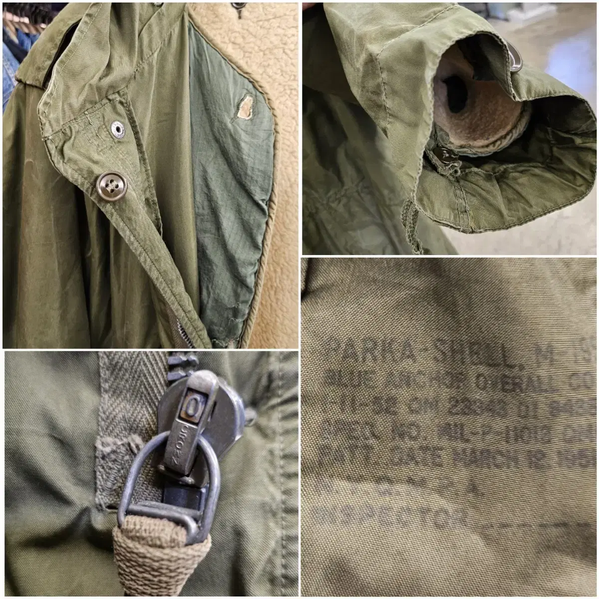 Vtg U.S Army M-1951 Fishtail Parka.