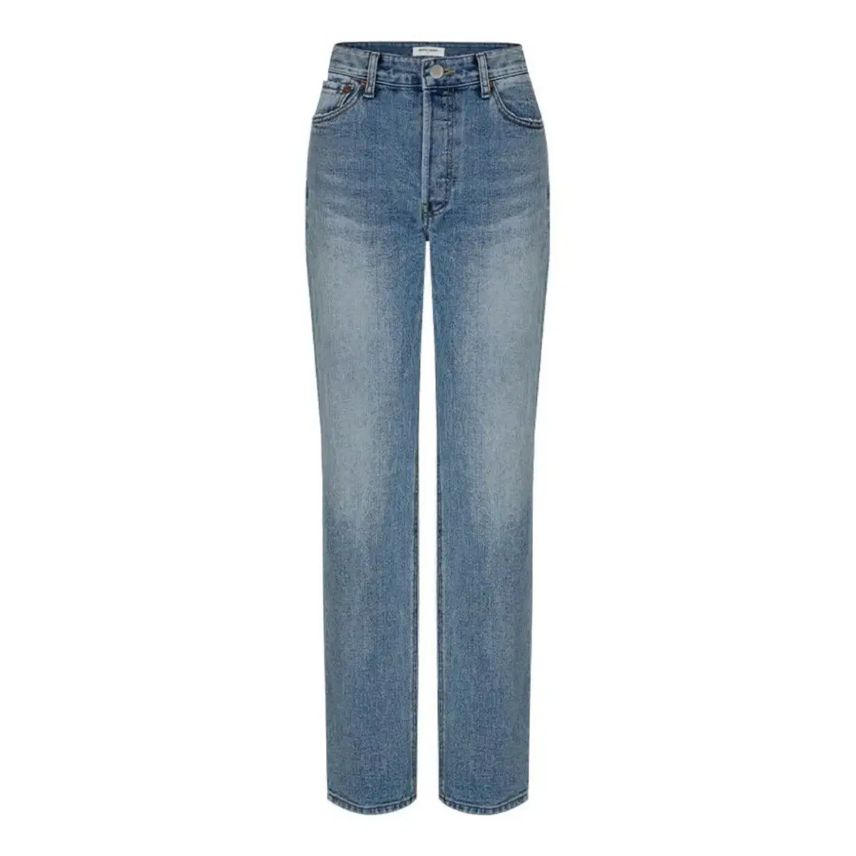 Vintage washing low slung jeans