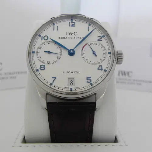 IWC 포르투기스 세븐데이즈 파워리저브 블루핸즈 IW500107