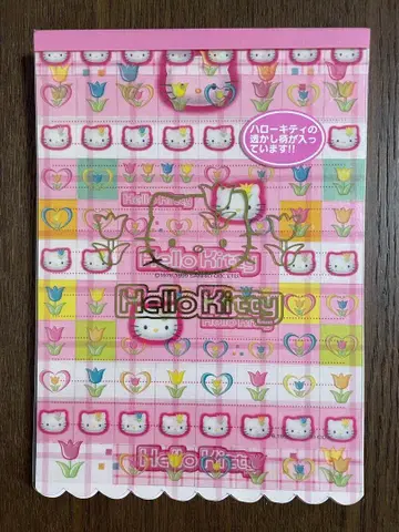 레아산리오 키티 튤립 레터 패드 1999