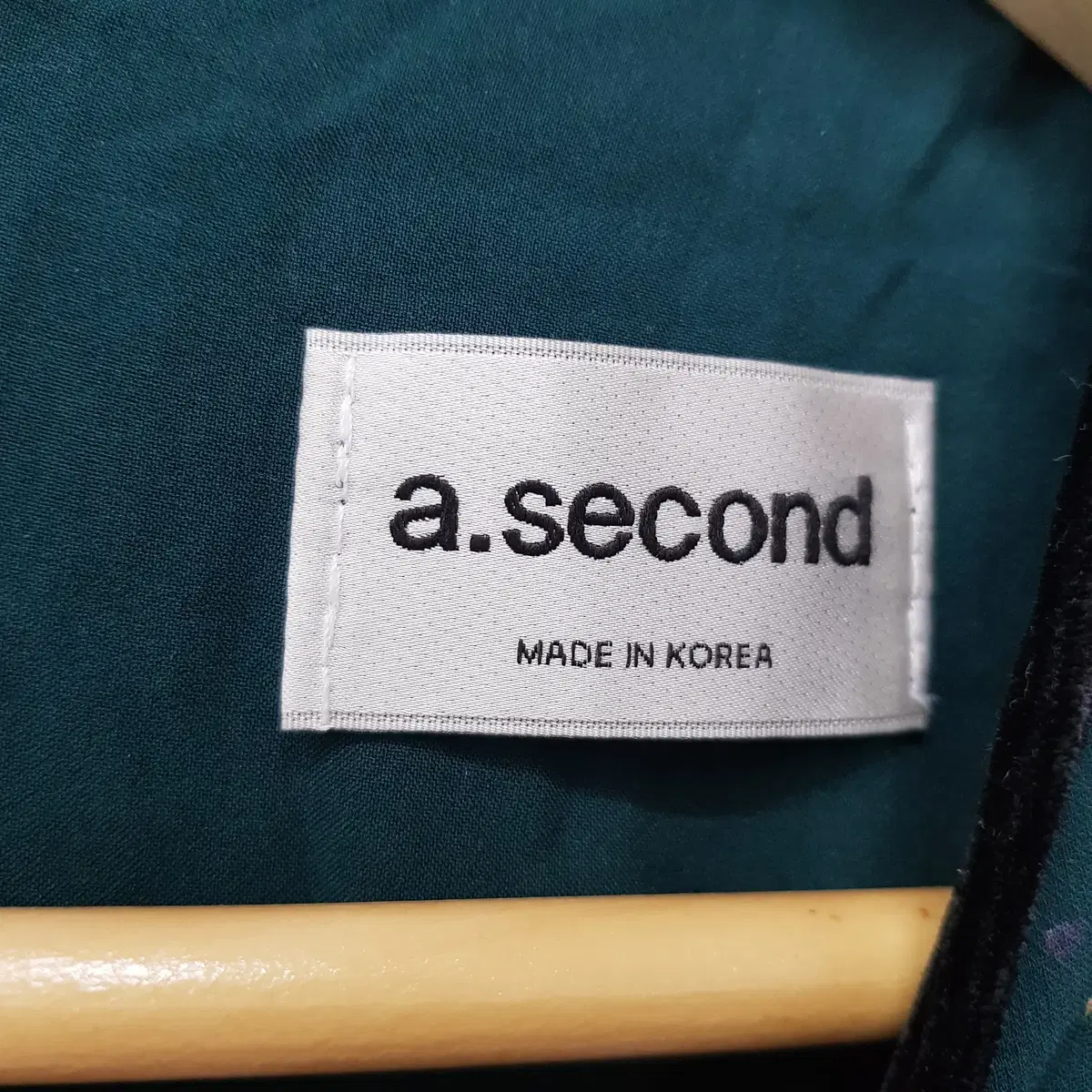 A.SECOND 플라워 패턴 그린 원피스 F