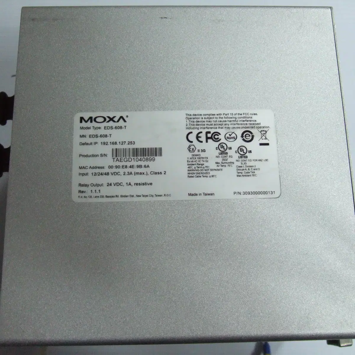 MOXA EDS-608TV/CM600-2MSC/2TX  HUB 스위치