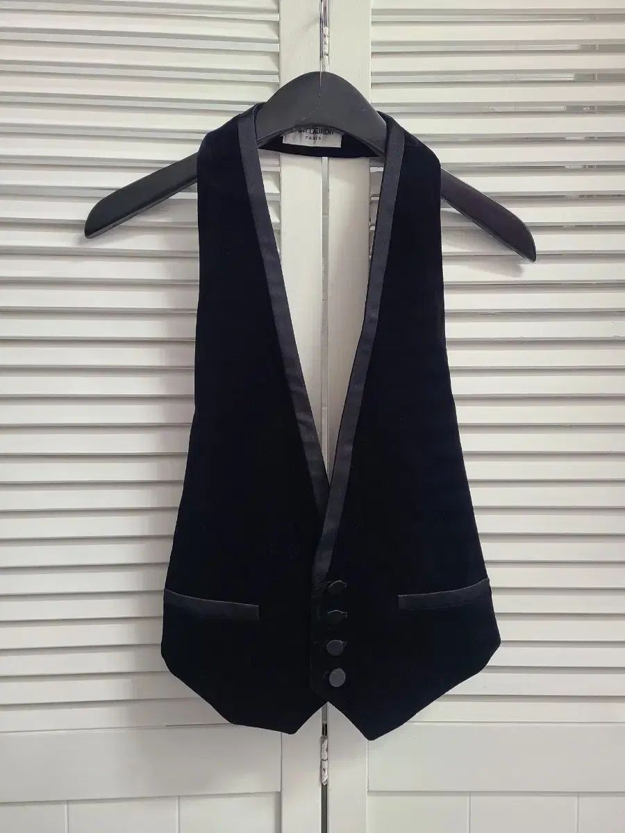 Saint Laurent velvet tuxedo vest