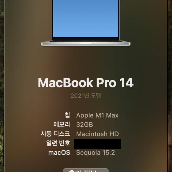 맥북프로 m1 max 14인치 32기가 2TB