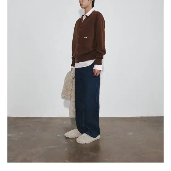 호이테 RONAN WOOL CROP KNIT CARDIGAN M