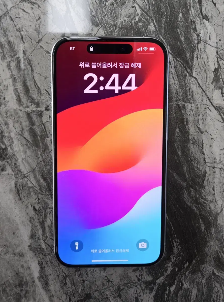 아이폰 15 pro 128G 화이트 티타늄(90%)