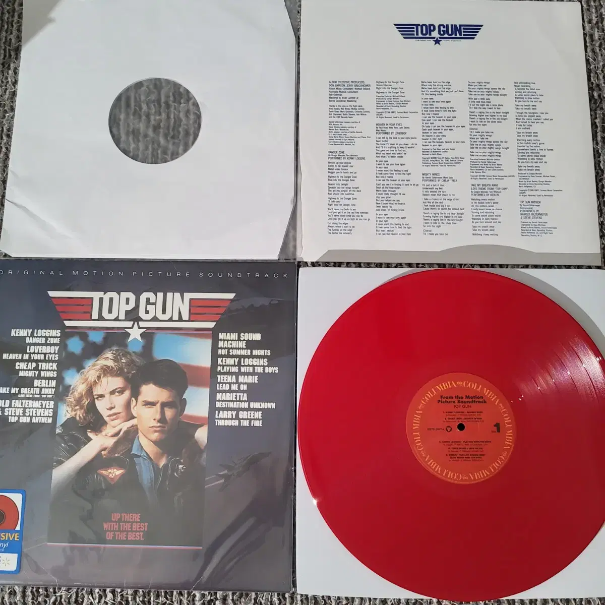 top gun 탑건 월마트 독점반 레드 컬러 에디션 LP