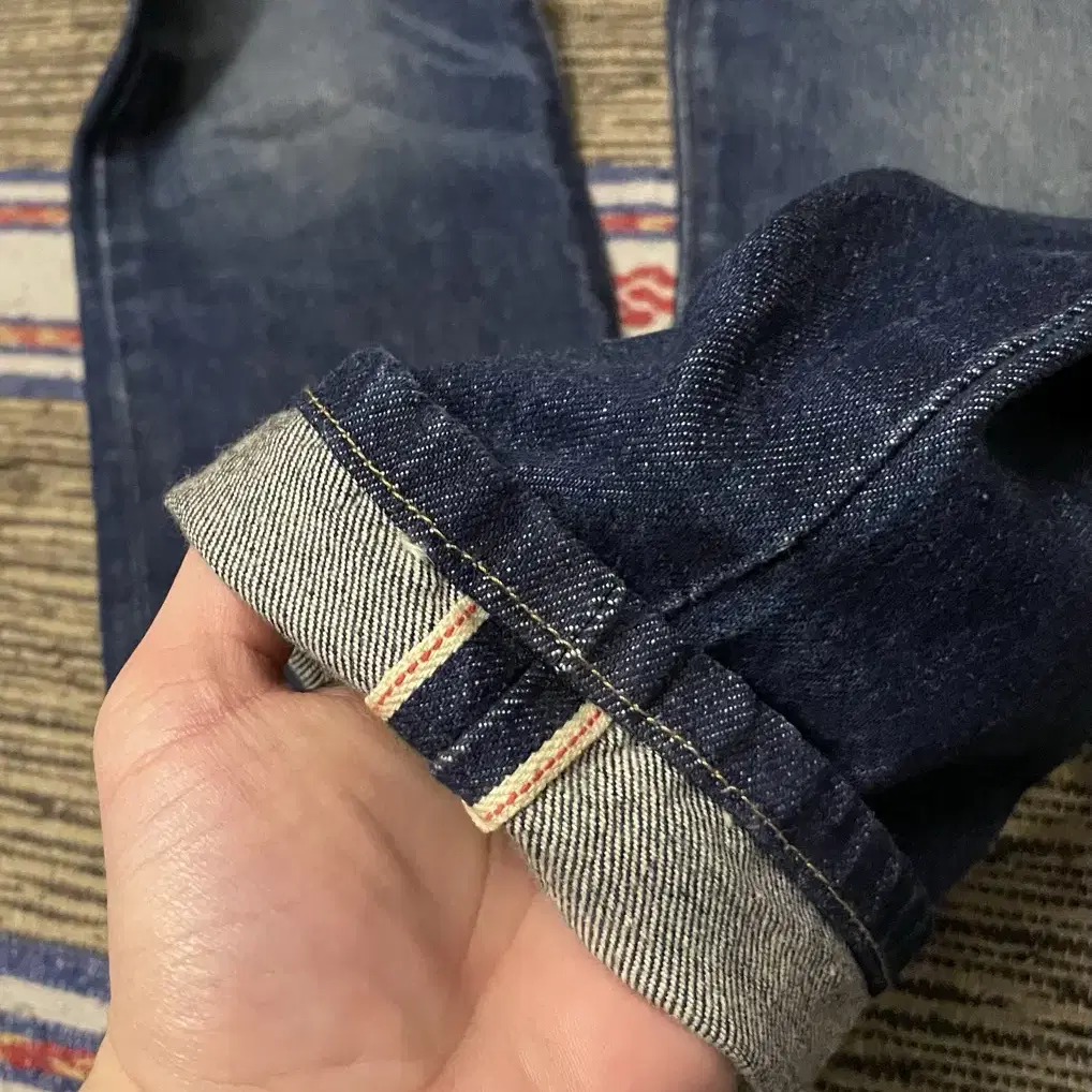 (27~28)Levis 리바이스 501 CT 셀비지 중청 데님 청바지