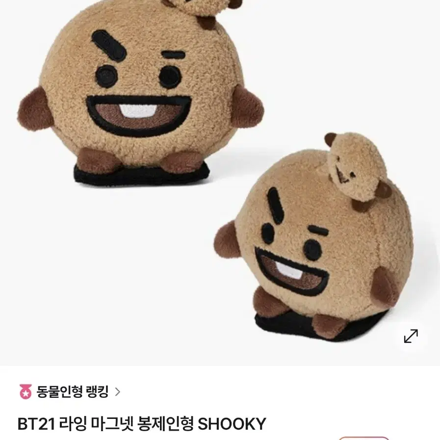 BT21 라잉 마그넷 봉제인형 슈키 SHOOKY (미개봉)