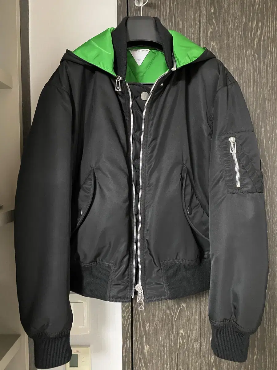 Bottega Veneta Parachute Green Bomber Jacket M for sale