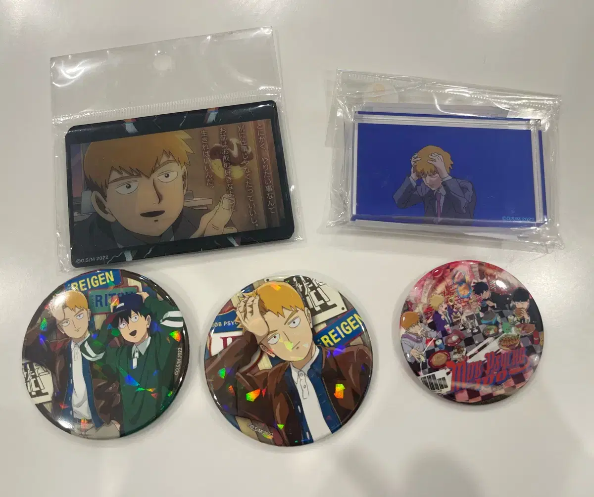 Mob Psycho 100 Famous Quotes Card Set Acrylic Block Can Badge Goods