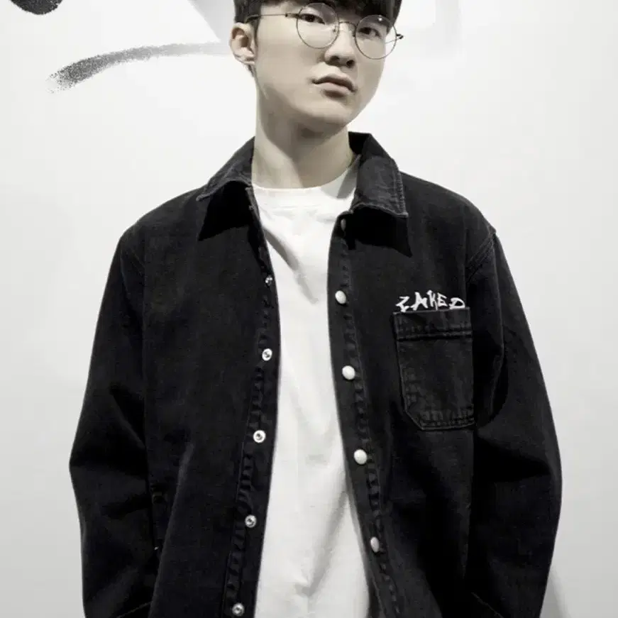 페이커 흑청자켓 M (Faker Denim Shirt Jacket)