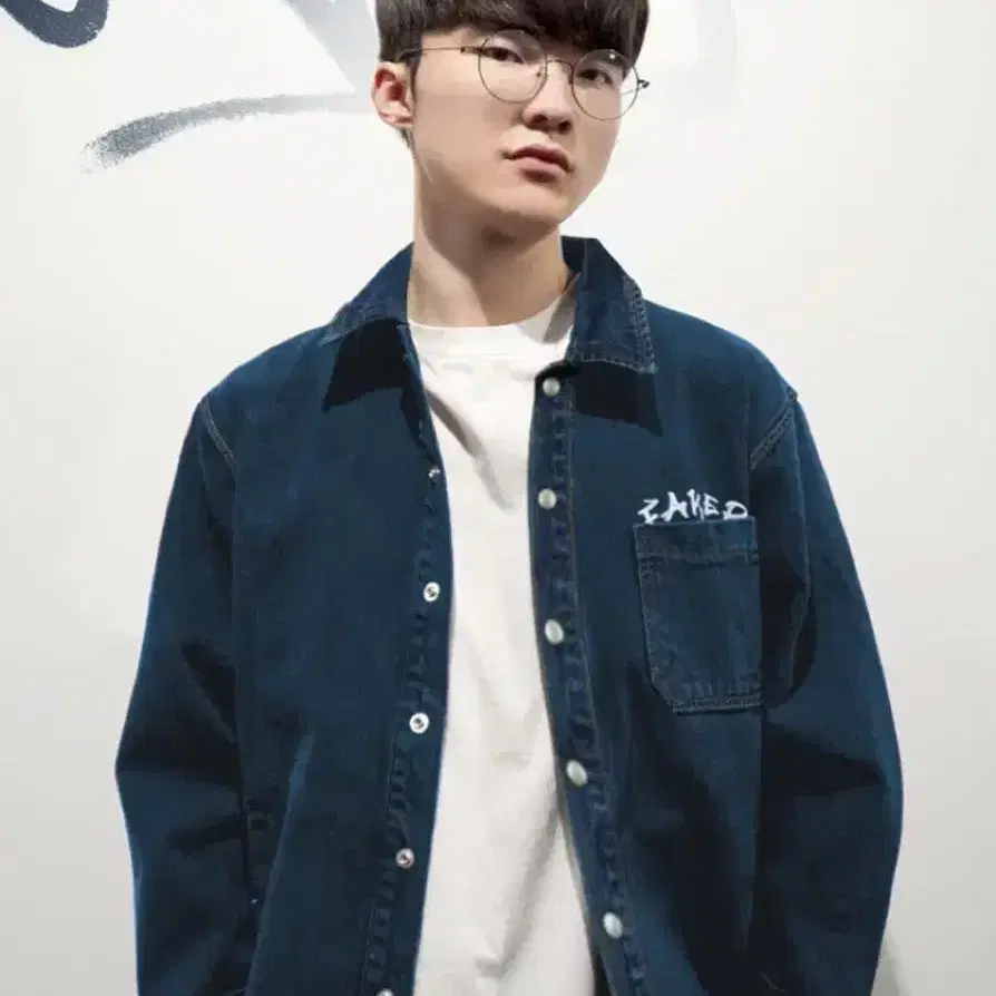 페이커 청자켓 L (Faker Denim Shirt Jacket)