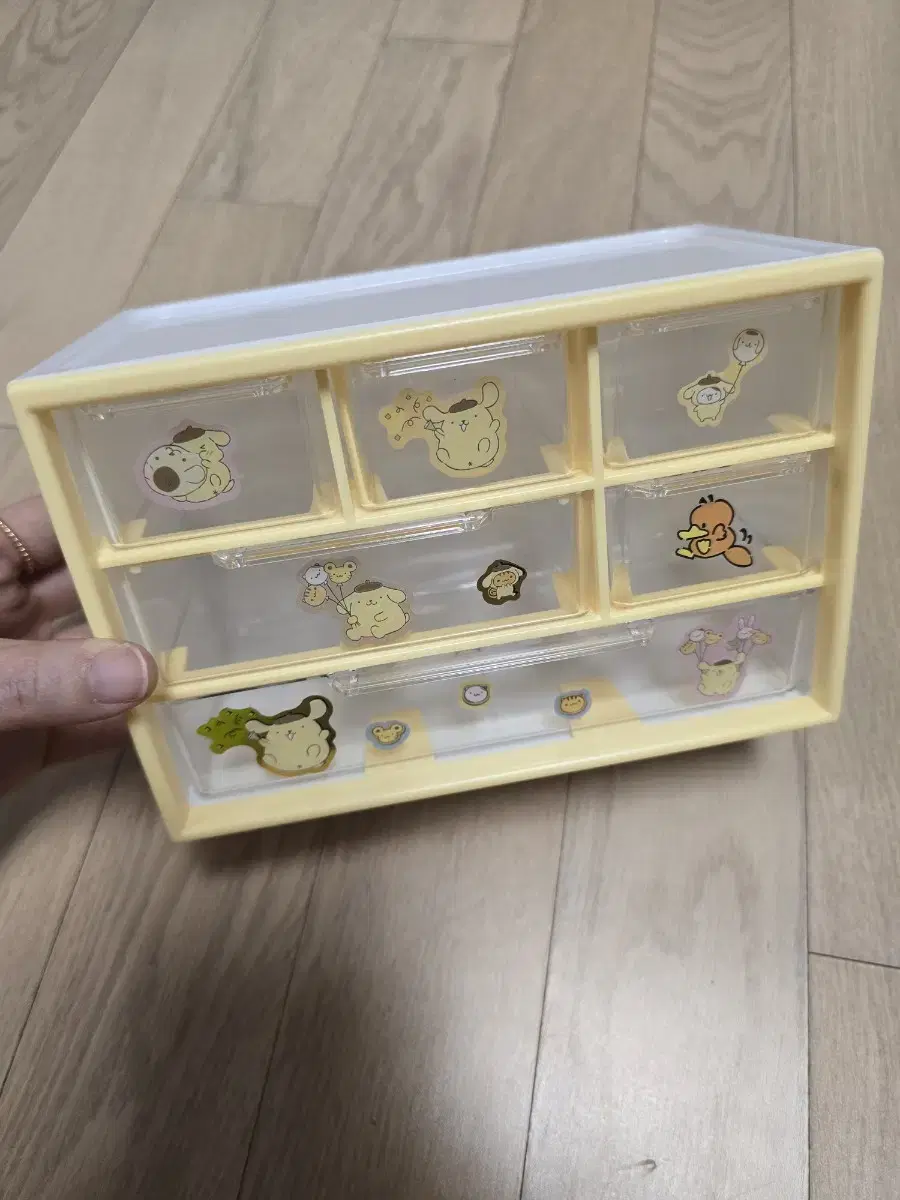 Pom Pom Purin 3-Tier 6-Compartment Drawer