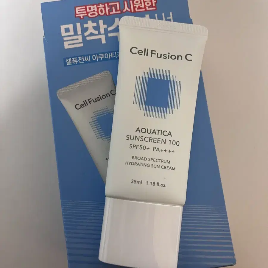 [미개봉]셀퓨전씨 아쿠아티카 썬스크린 50ml