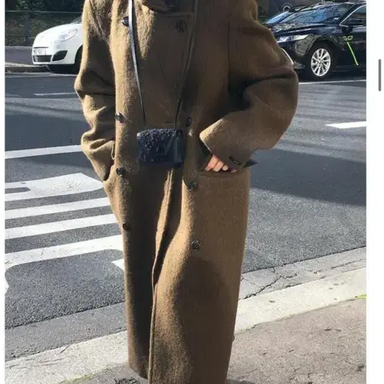 마크들리 알파카 하이넥 ALPACA HIGH-NECK MAXI COAT