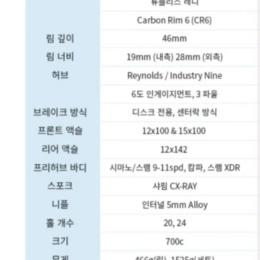 레이놀즈 블랙라벨 AERO 46 DB 카본 휠셋