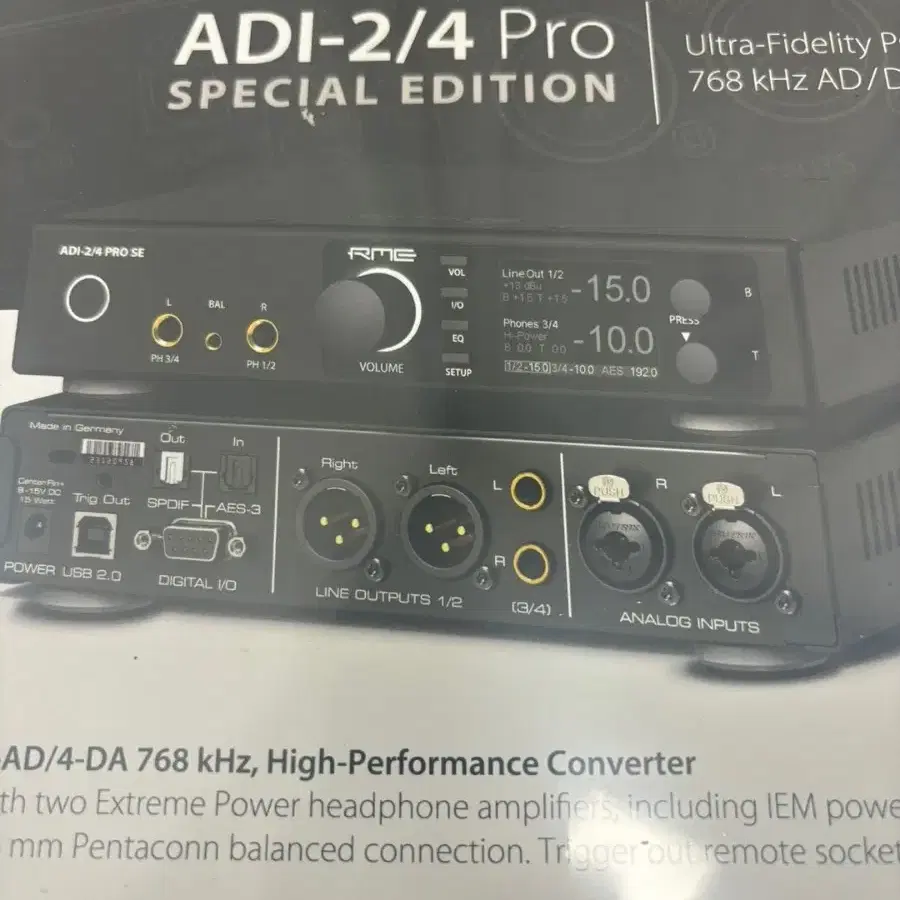 RME ADI-2/4 pro se 컨터버, 헤드폰 앰프 미개봉 팝니다