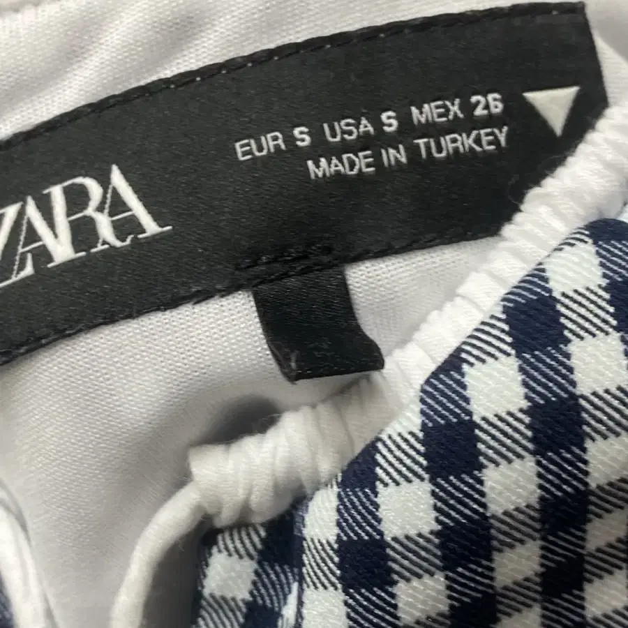 자라 여름 체크 나시 블라우스 ZARA 일브