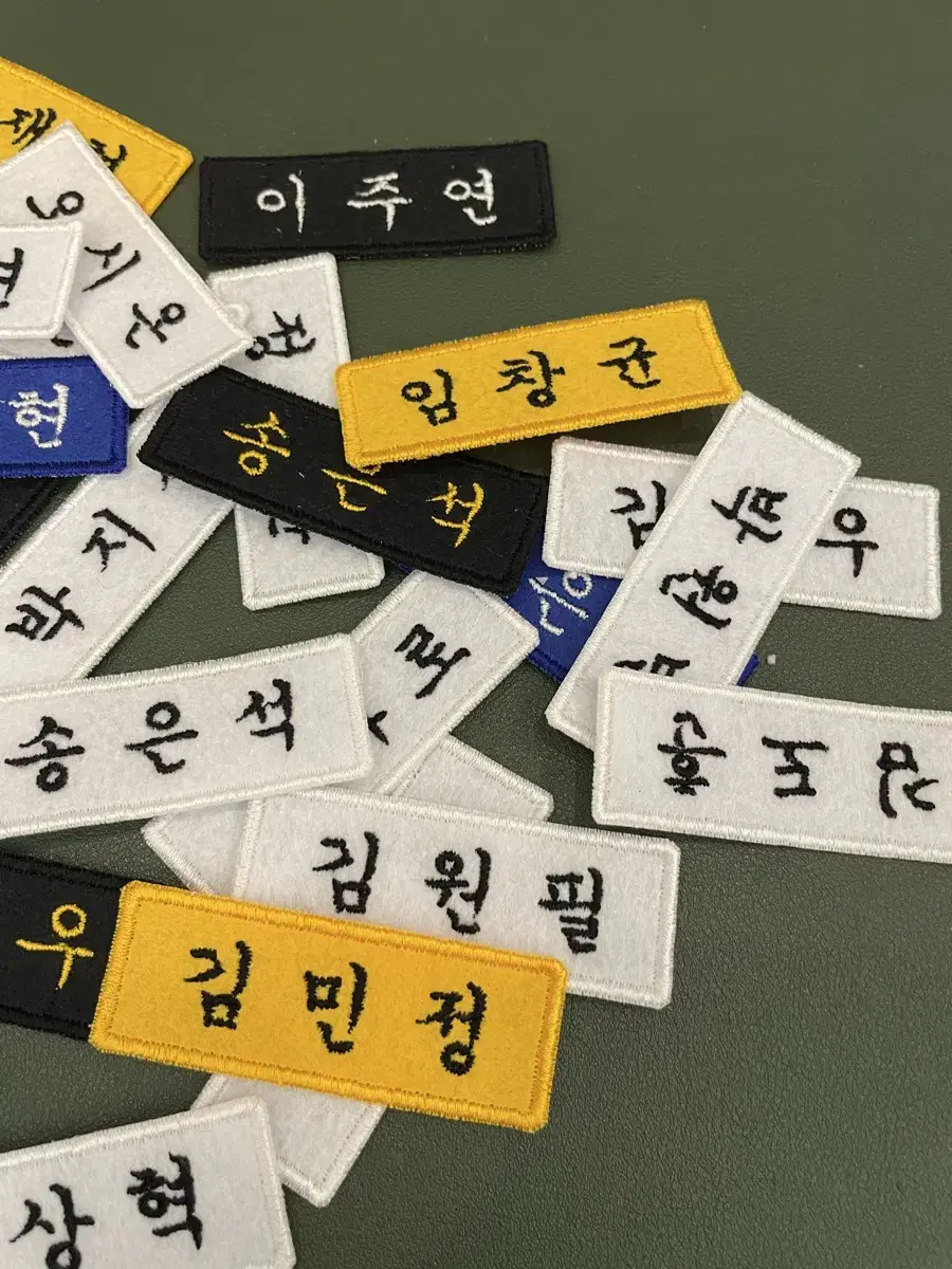 boyz, zb1, skz, riize, boynextdoor, bigbang, wish, nct, monstax embroidered name tags