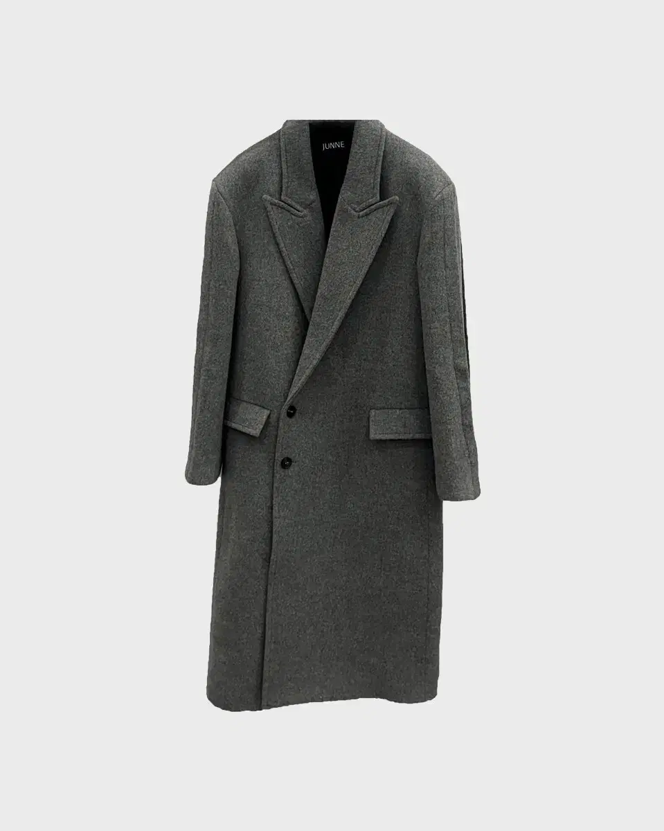 (S)준느 롱 코트 JNE C07 Lapel Pleat Long