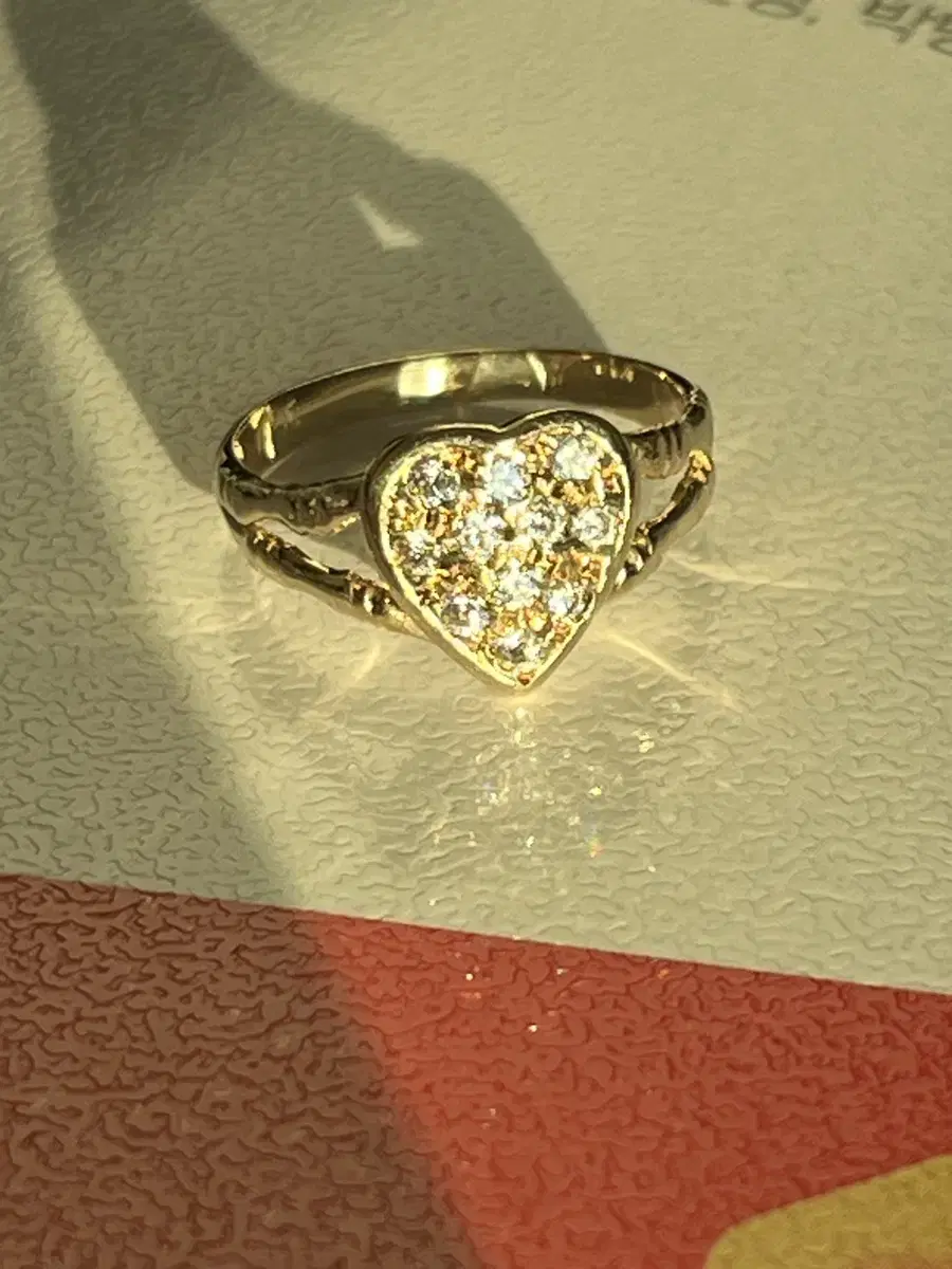 14k 하트 금반지 heart ring