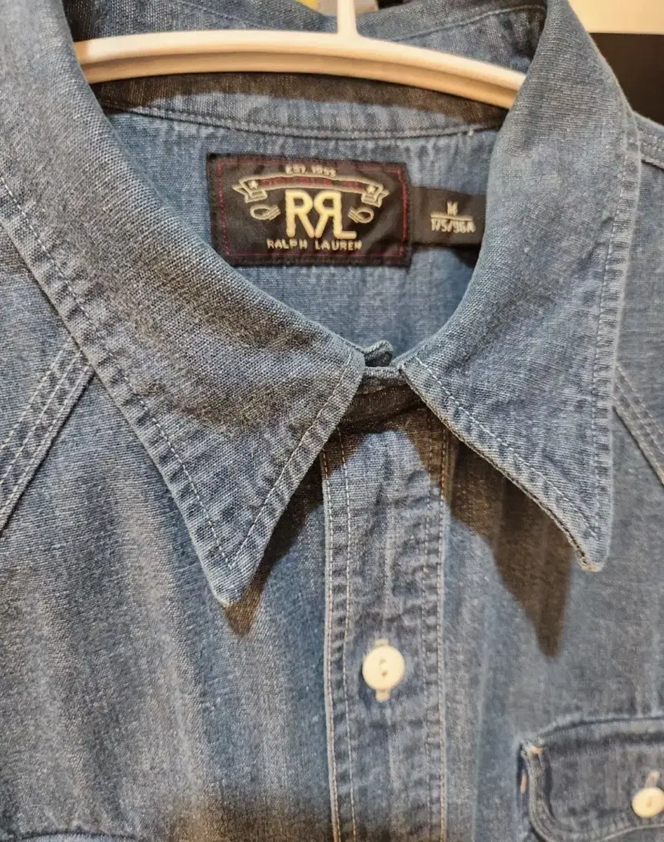 rrl 더블알엘 데님셔츠m