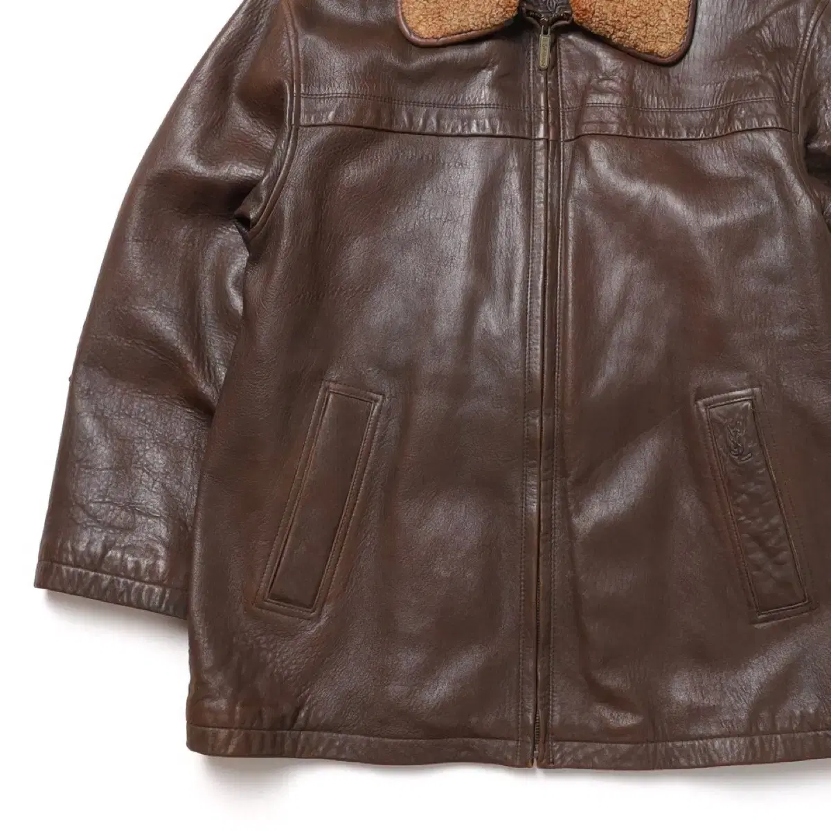 입생로랑 Lamb Skin Leather Jacket