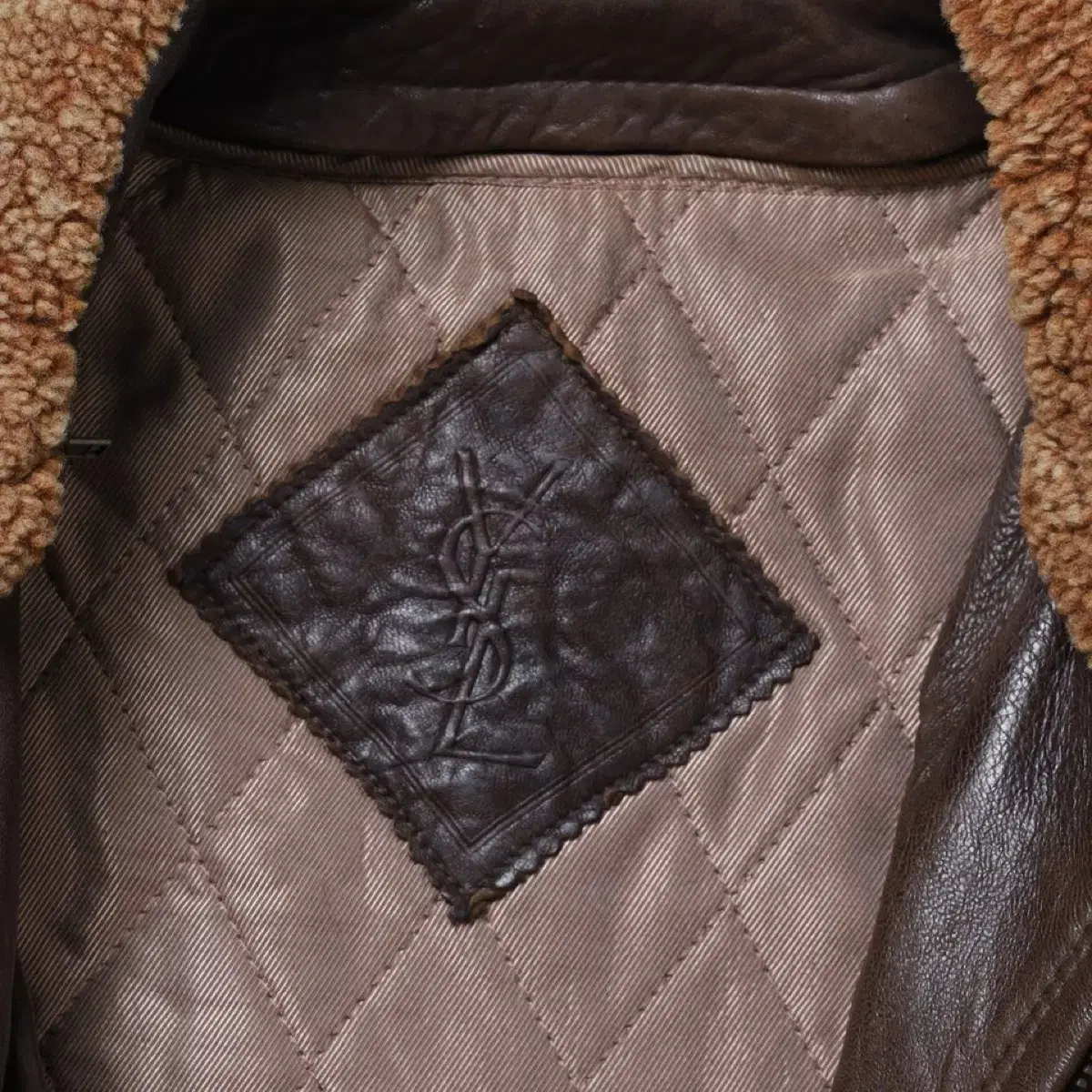 입생로랑 Lamb Skin Leather Jacket