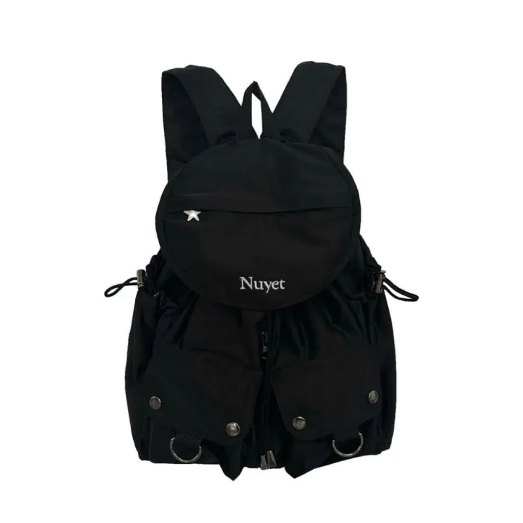 누엣 가방 black round pocket backpack 판매합니다